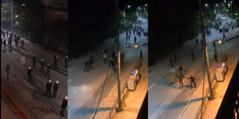 Αλεξανδρούπολη: Συγκρούσεις αναρχικών με την αστυνομία, δακρυγόνα και πετροπόλεμος (Βίντεο)